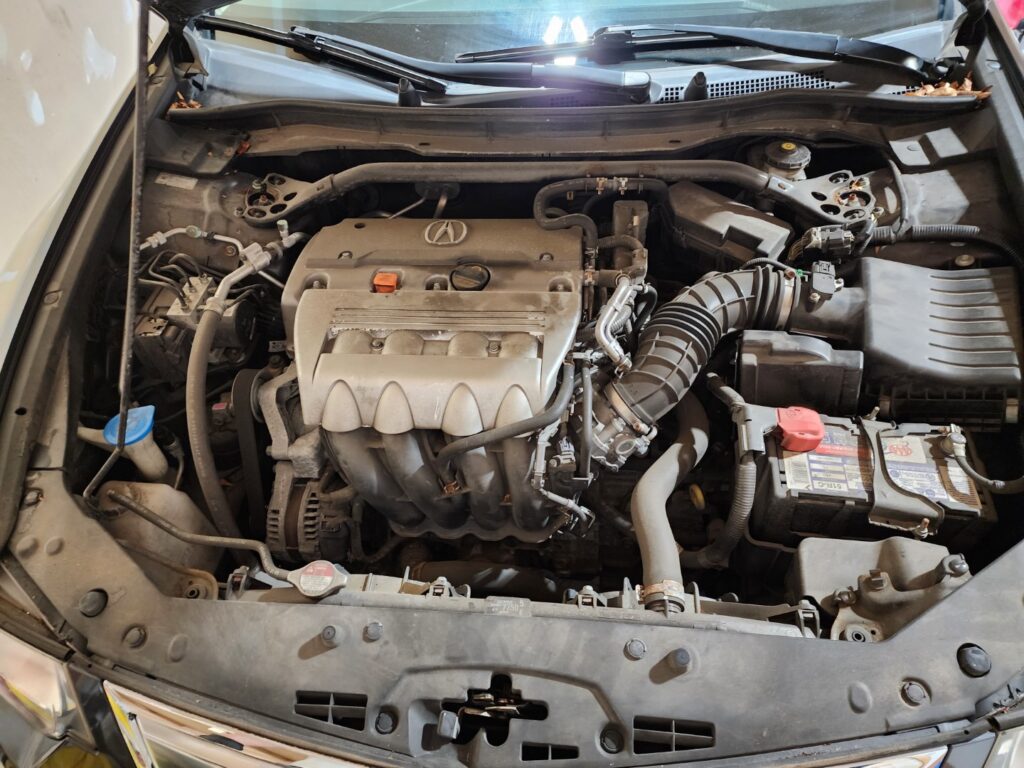 engine bay cleaning