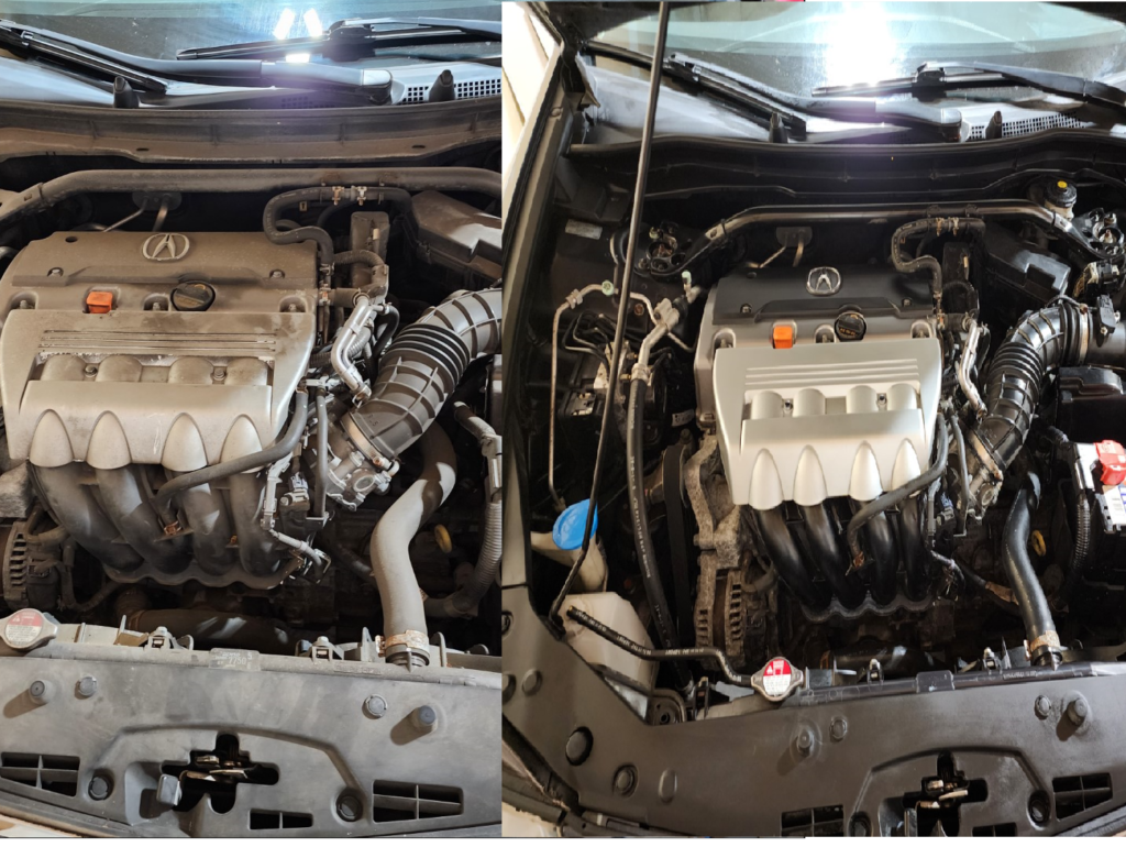 engine bay cleaning